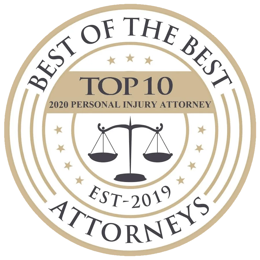 Best of the Best — Top 10 Personal Injury Attorney 2020