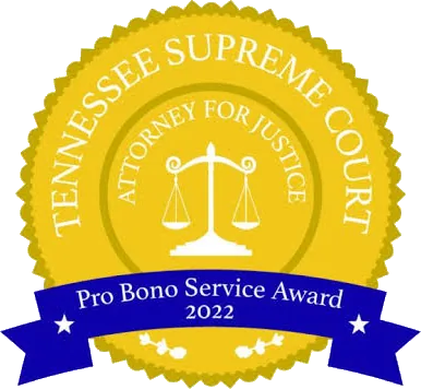 Tennessee Supreme Court Pro Bono Service Award 2022