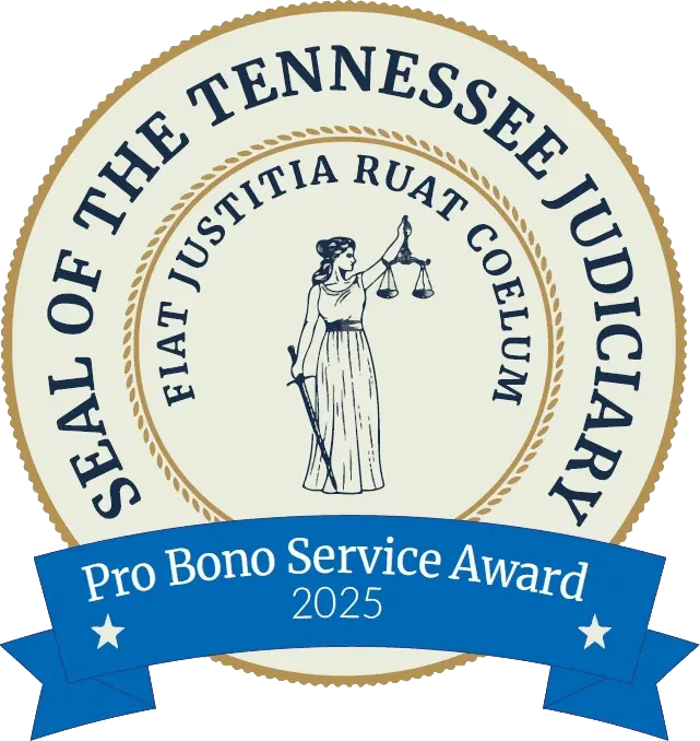 Tennessee Supreme Court Pro Bono Service Award 2025